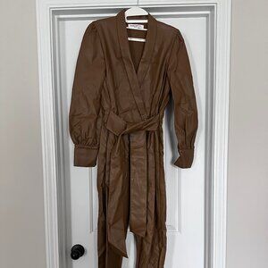 Annika Faux Leather Jumpsuit